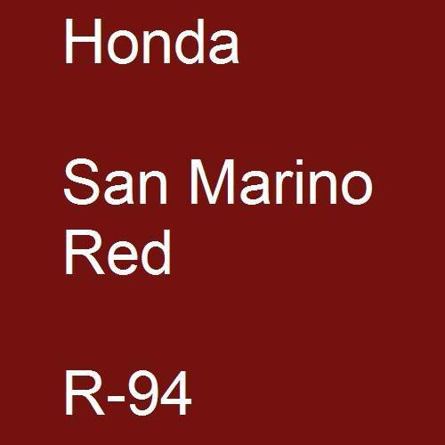 Honda, San Marino Red, R-94.